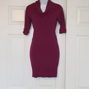 Sweater Dress w/ Cow Neck Design